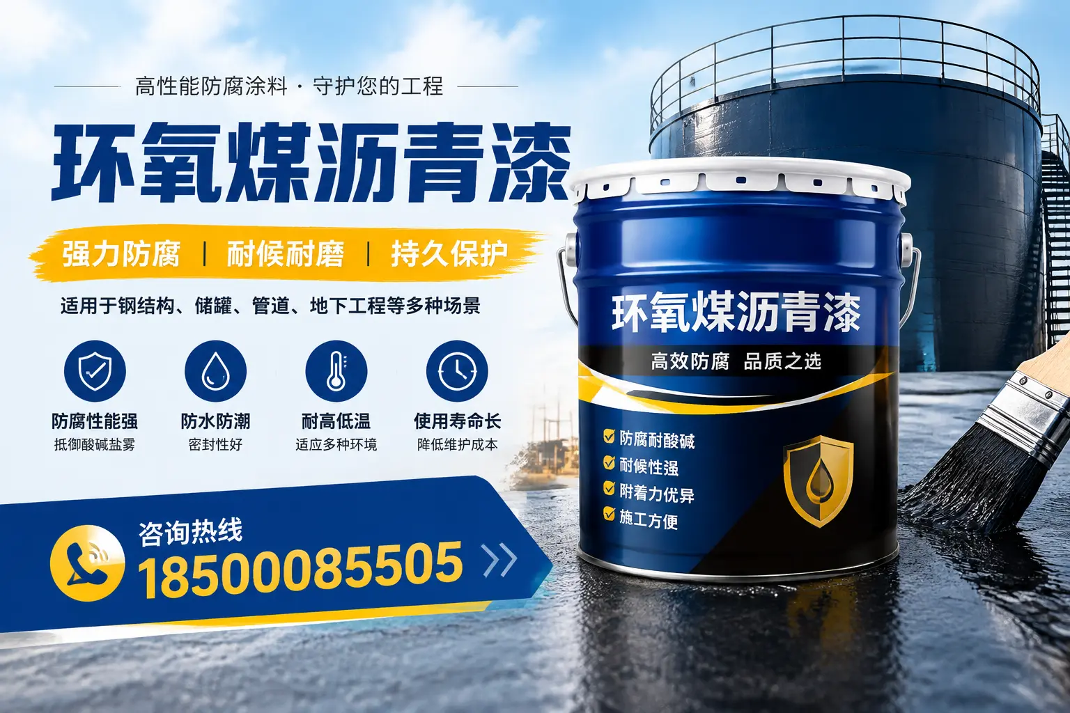 环氧煤沥青漆在工业中的应用，昆明企业的选择